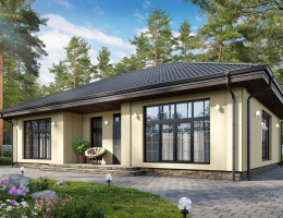 Дом из Газоблока 170м2 два этажа 14x12